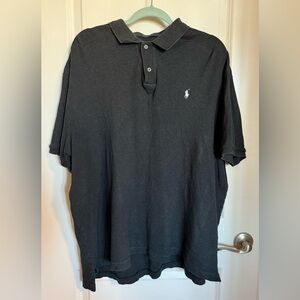 Men’s Polo Ralph Lauren Black Mesh Polo Shirt XL
